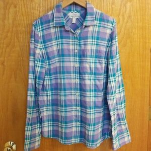 J.Crew Flannel Plaid Boy Shirt Size 4 NWT